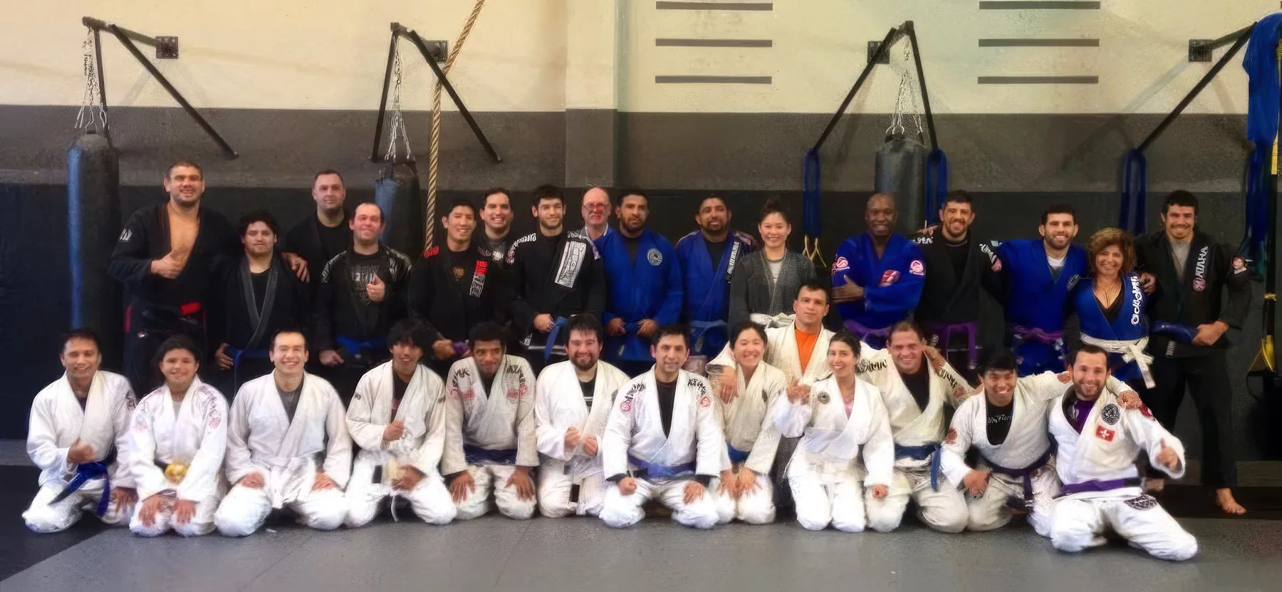 BJJ team photo at AB MMA