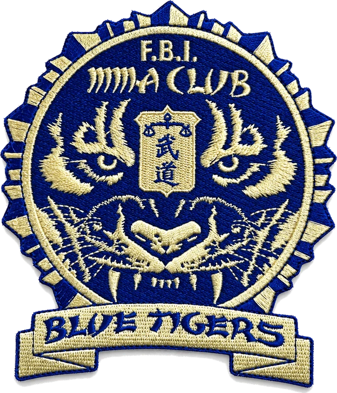 Patch from the F.B.I. MMA Club Blue Tigers given to Pedro Arrigoni