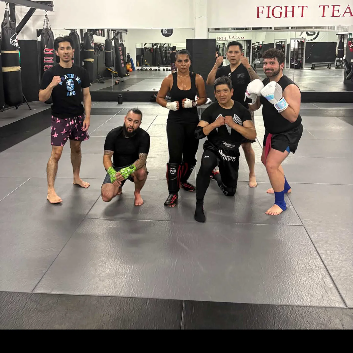 Muay Thai class at AB Mixed Martial Arts in San Francisco